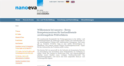 Desktop Screenshot of nanoeva.de